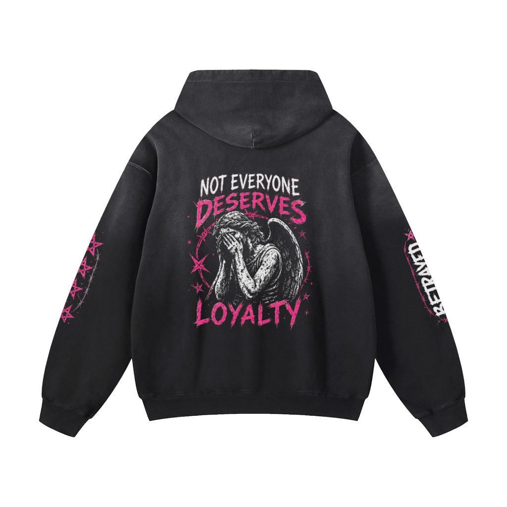 Zephyr's betrayed Heavyweight Sunfade Oversized Hoodie