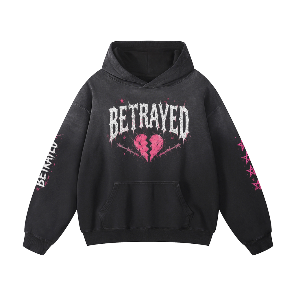 Zephyr's betrayed Heavyweight Sunfade Oversized Hoodie
