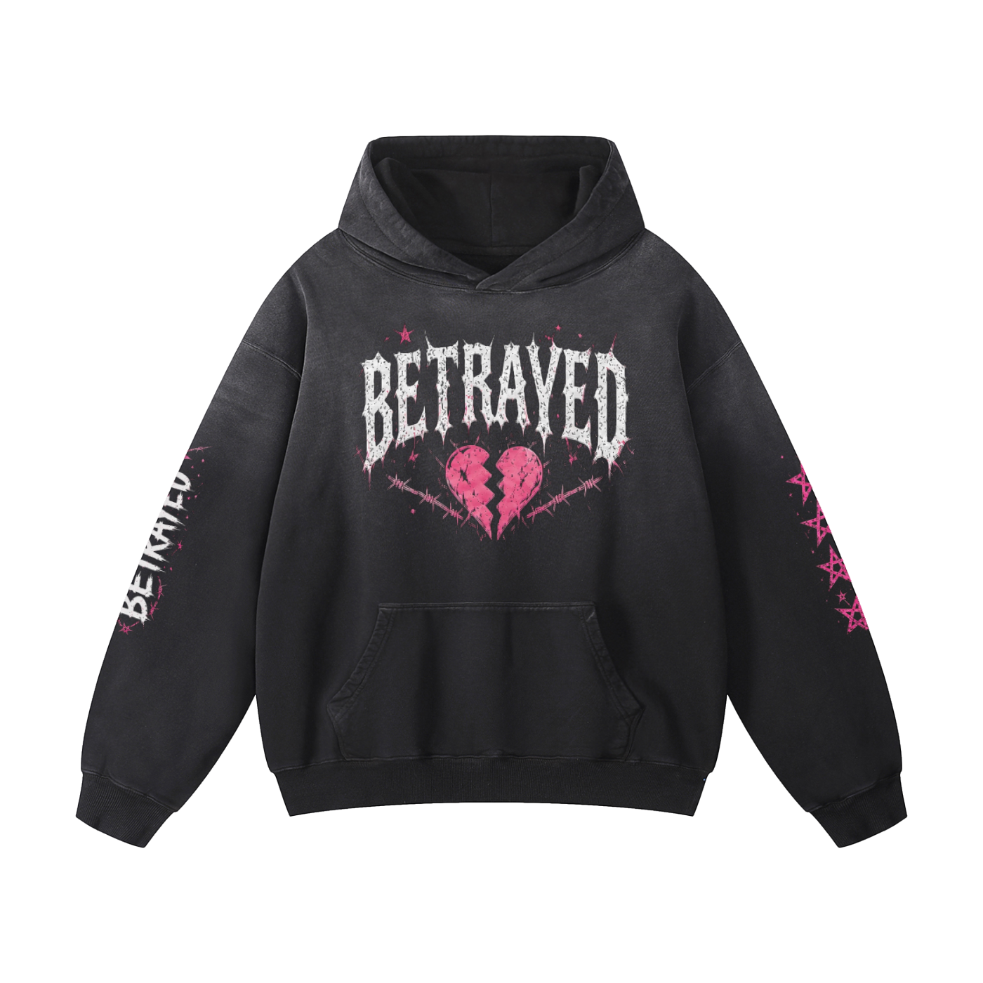 Zephyr's betrayed Heavyweight Sunfade Oversized Hoodie